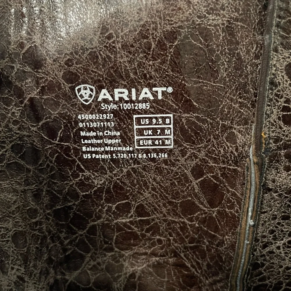 Ariat Brown Leather Western Boots - Picture 6 of 7